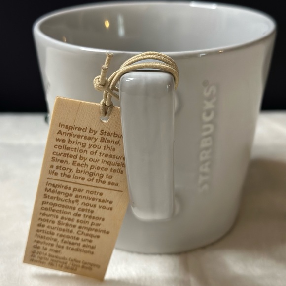 New 2014 Starbucks Anniversary Siren Collection Green Swarovski Crystal Eye Mug - Picture 2 of 9